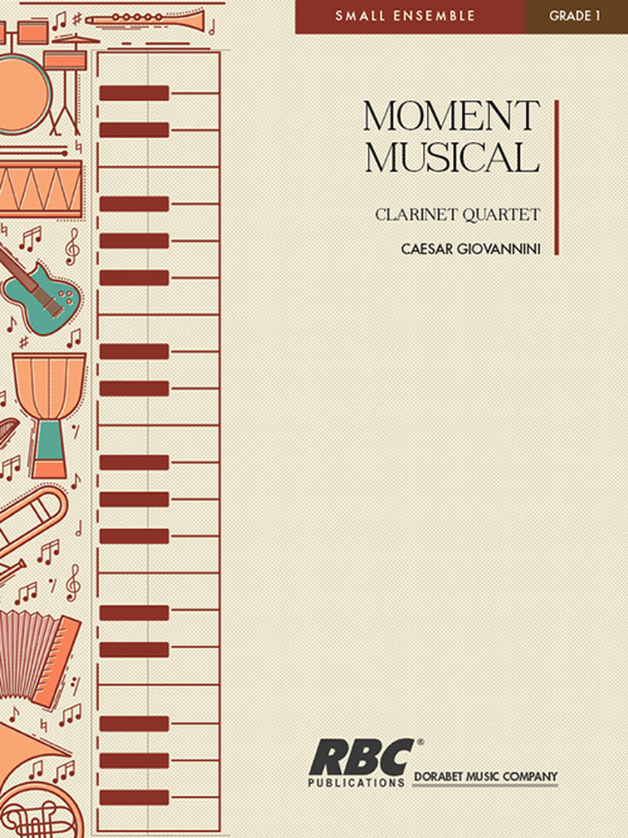 Moment Musical Mixed Clarinet Quartet Clarinet Quartet scores gallery preview page 1