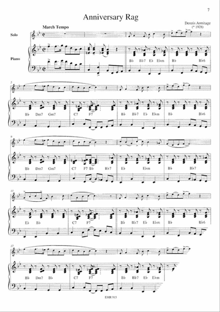 Ragtime Tenor Saxophone scores gallery preview page 4