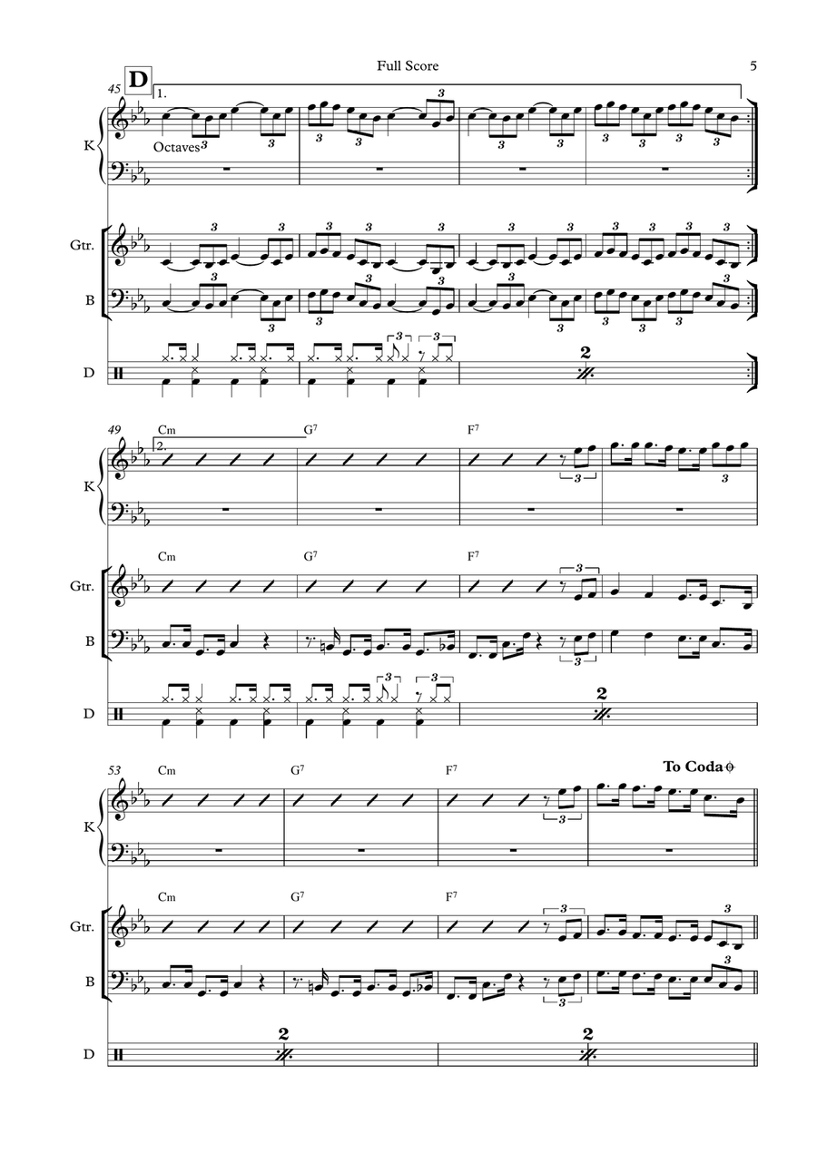 Master Blaster Master Blaster Small Ensemble scores gallery preview page 5