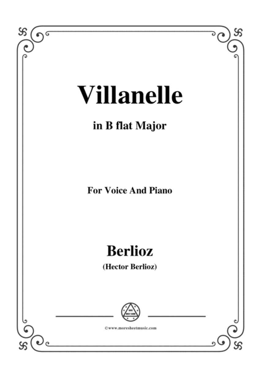 Berlioz-Villanelle in B flat Major,for voice and piano image number null