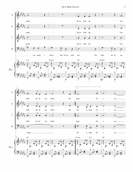 He Is Mine Forever (SATB) image number null