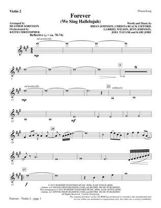Forever (We Sing Hallelujah) - Violin 2