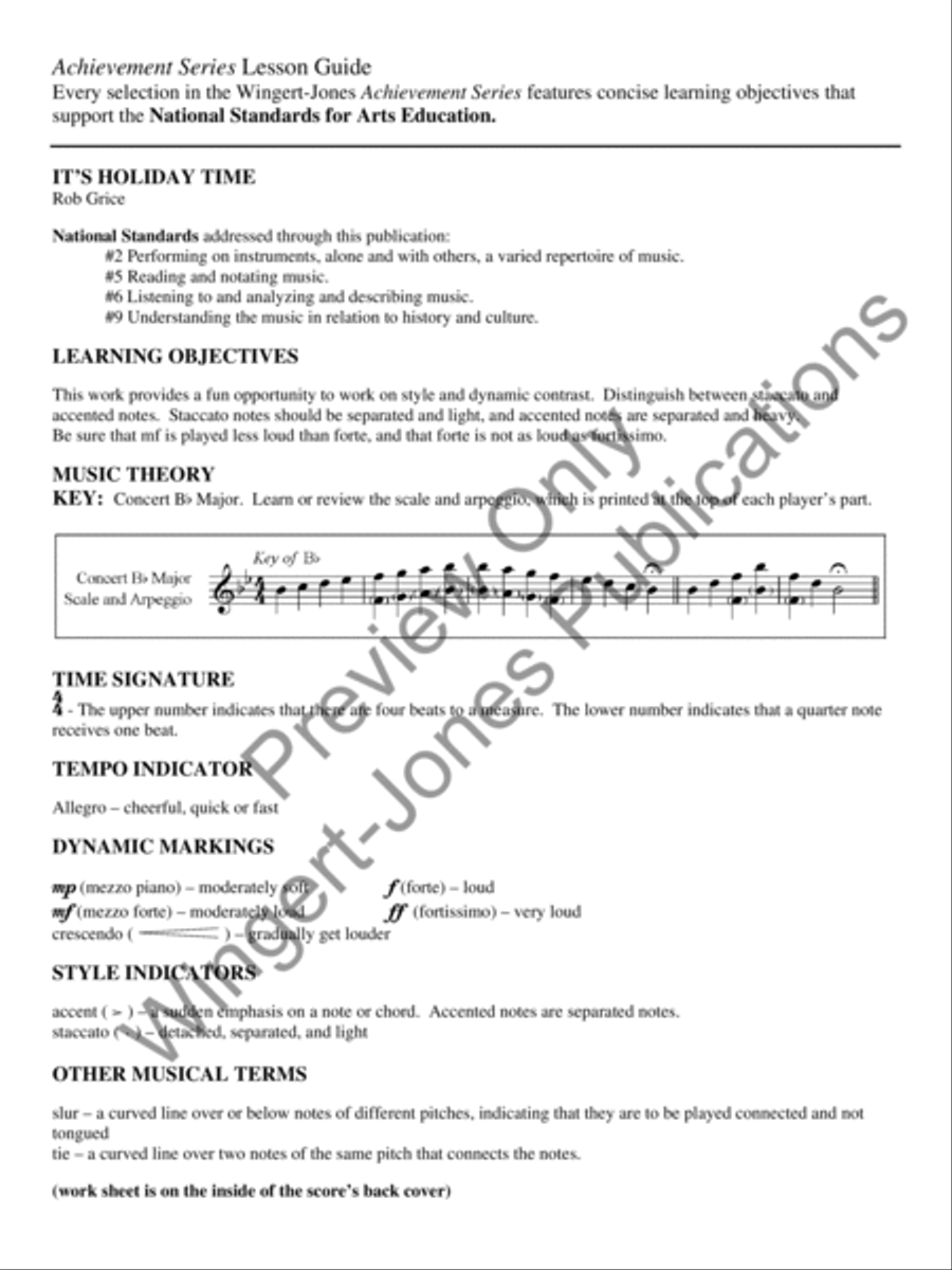 It's Holiday Time! Concert Band scores gallery preview page 4