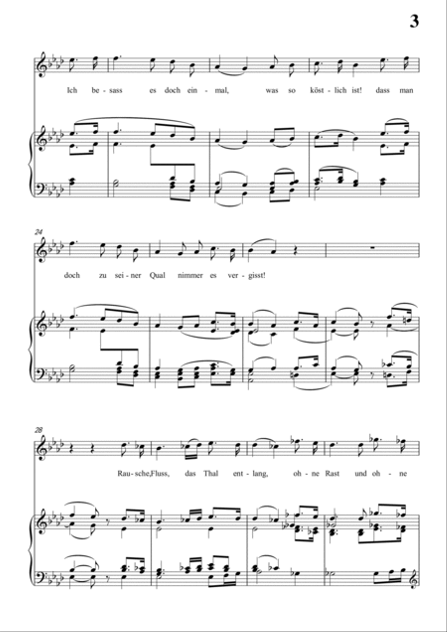 Schubert-An den Mond, D.296 in bA for Vocal and Piano Schubert-An den Mond, D.296 in bA for Vocal and Piano Voice scores gallery preview page 4