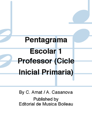 Pentagrama Escolar 1 Professor (Cicle Inicial Primaria)