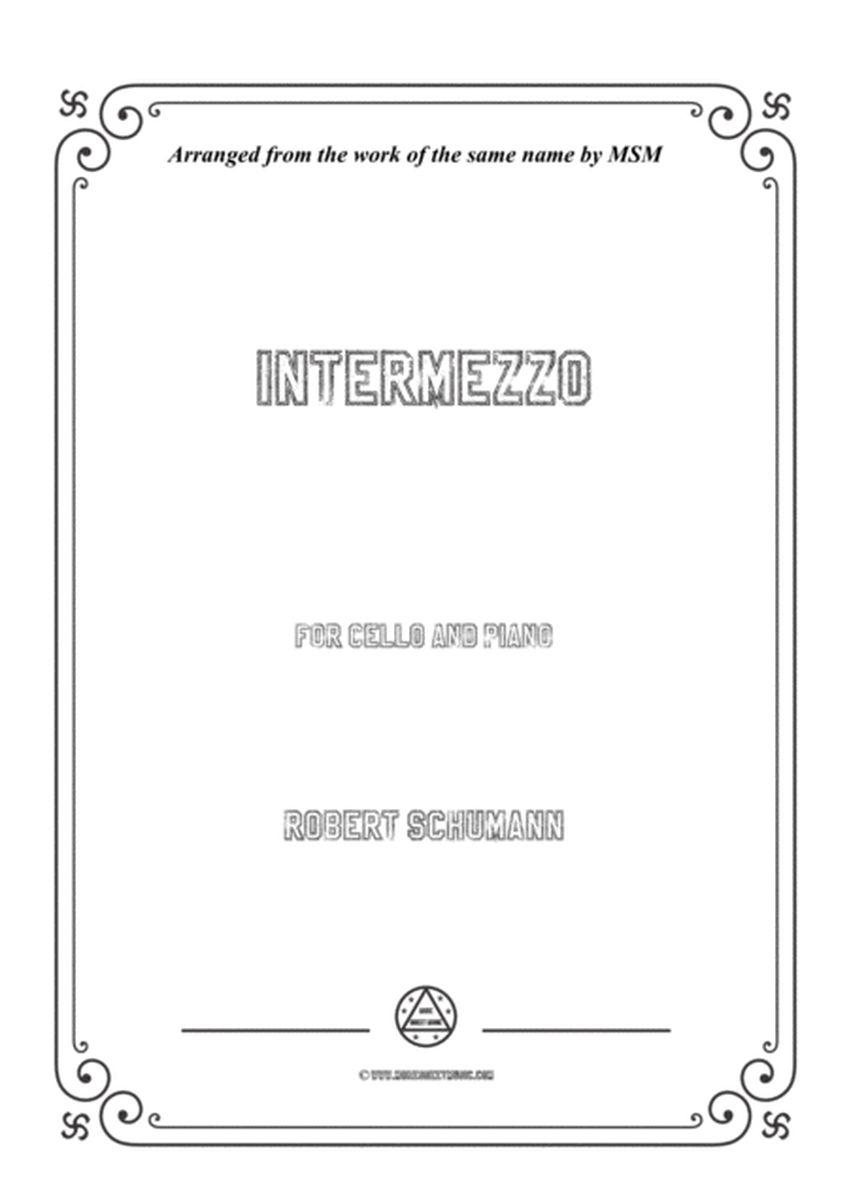 Schumann-Intermezzo,for Cello and Piano image number null