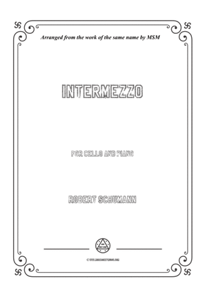 Book cover for Schumann-Intermezzo,for Cello and Piano