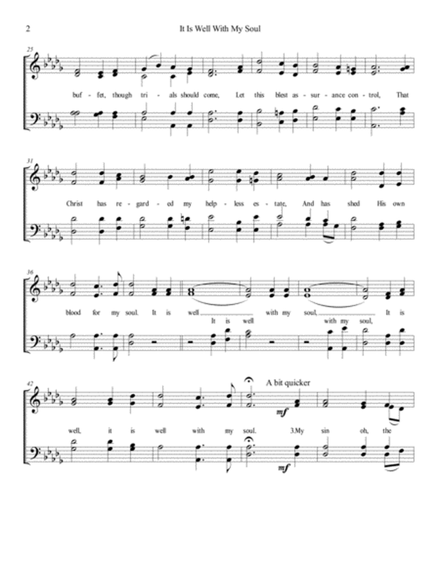 It is Well with My Soul (SATB) image number null