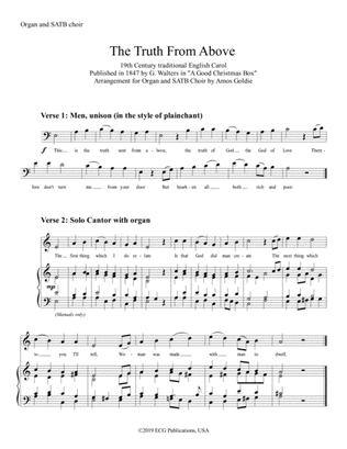 The Truth From Above - SATB