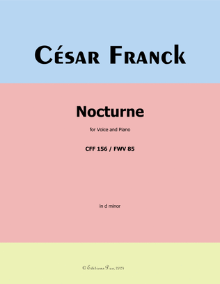Nocturne, by César Franck, in d minor