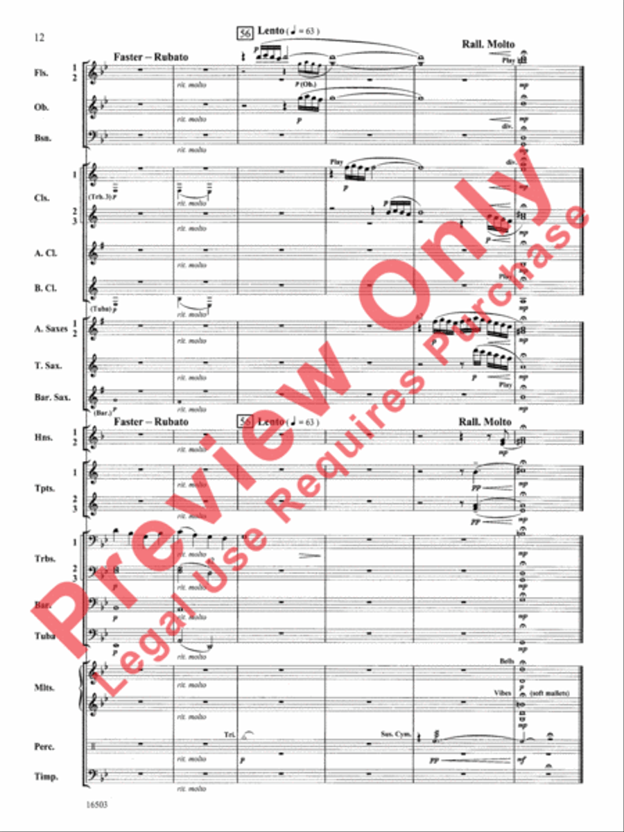 A Winter's Carol Concert Band scores gallery preview page 13