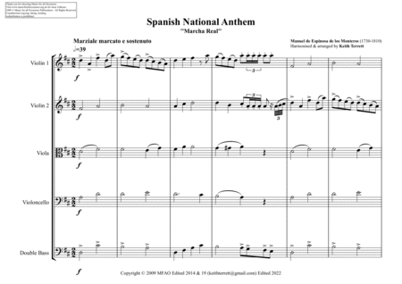 Spanish National Anthem for String Orchestra image number null