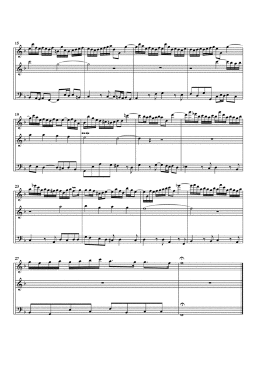 Herr Christ, der einig Gottes Sohn, BWV Anh.55 (arrangement for 3 recorders) Recorder scores gallery preview page 2