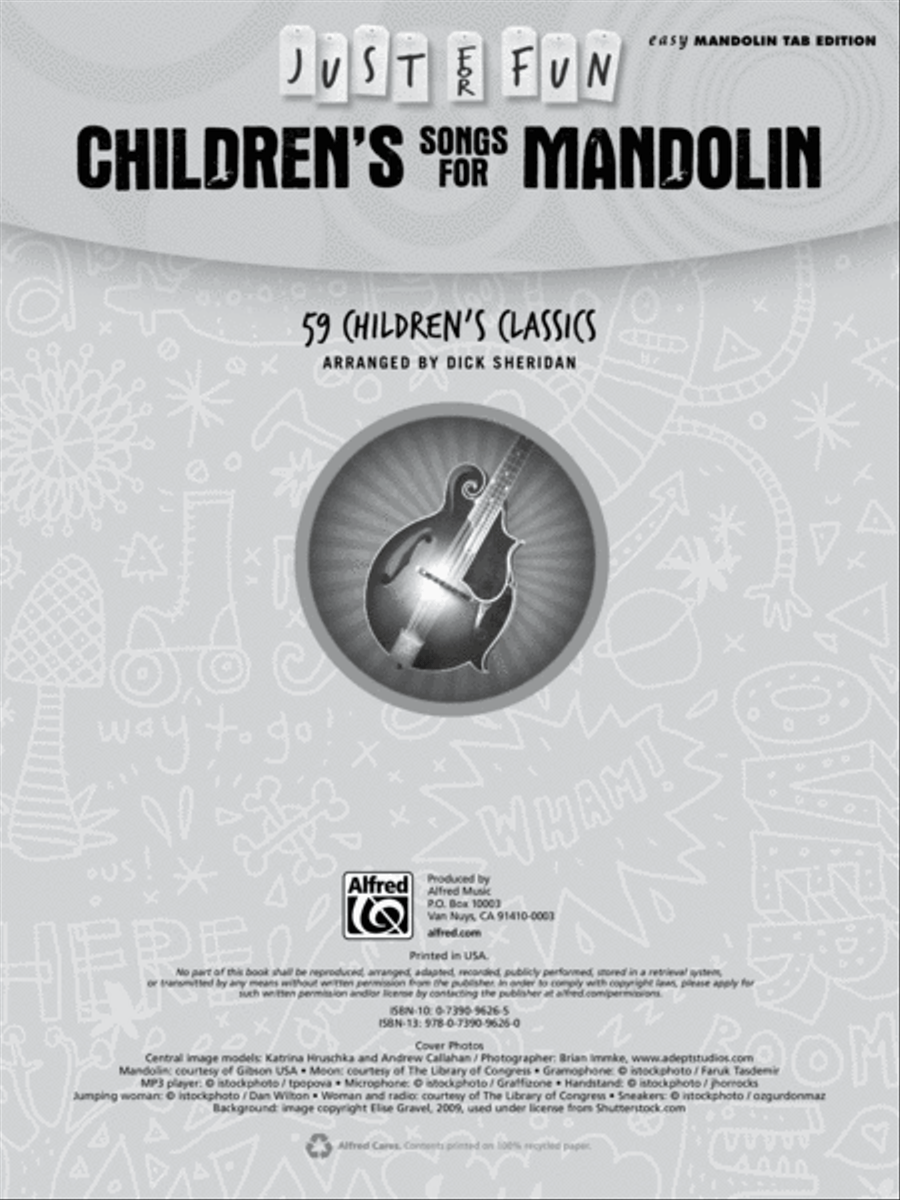 Just for Fun -- Children's Songs for Mandolin