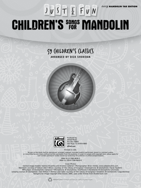 Just for Fun -- Children's Songs for Mandolin