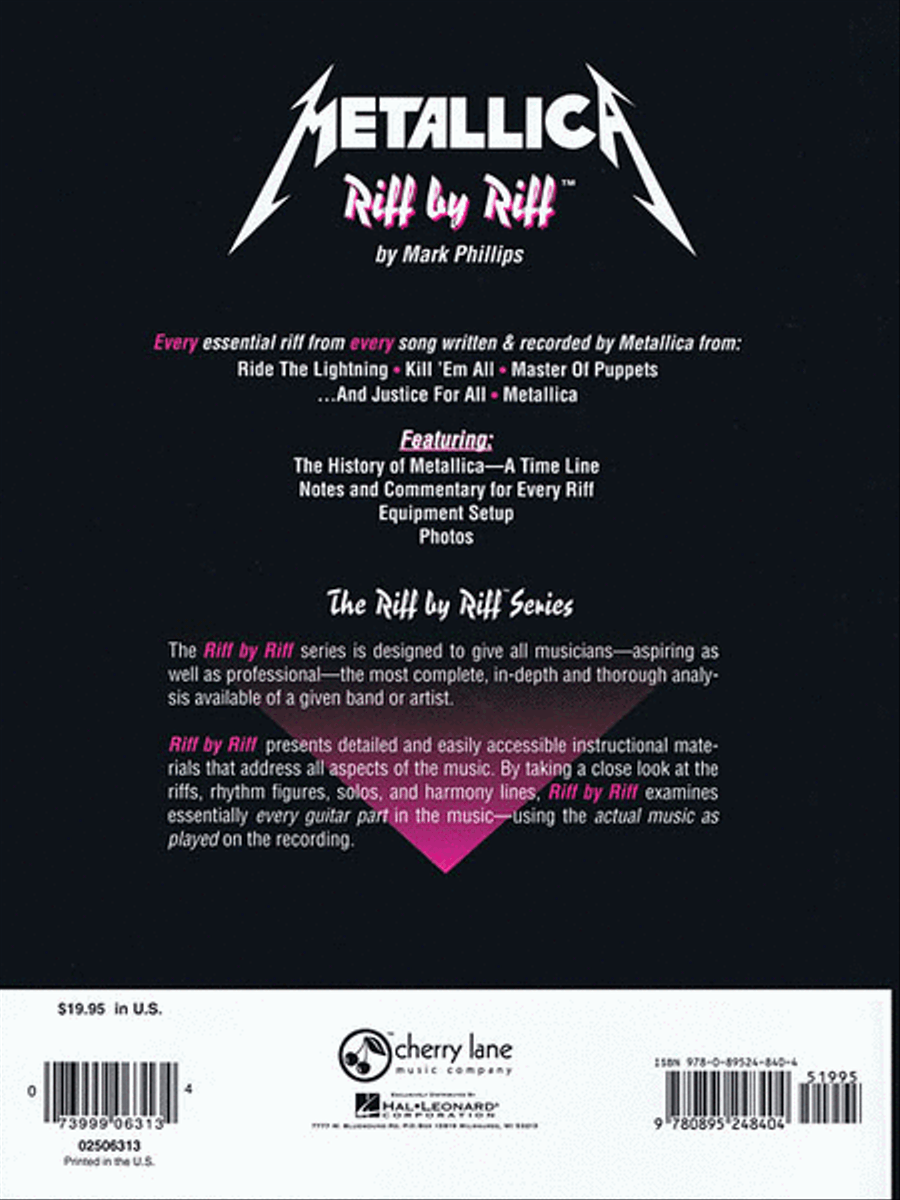 Metallica – Riff by Riff – Guitar Electric Guitar scores gallery preview page 2