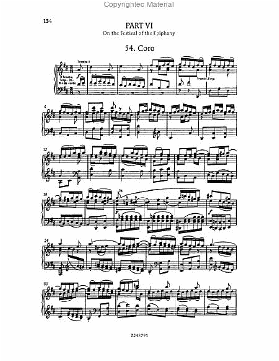Christmas Oratorio, BWV 248 Choir scores gallery preview page 133