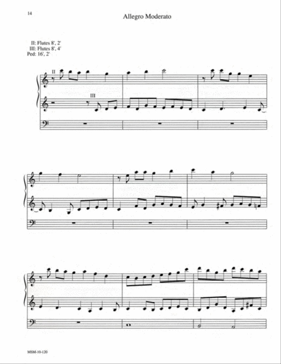 Partita on From Heaven Above to Earth I Come Organ scores gallery preview page 9