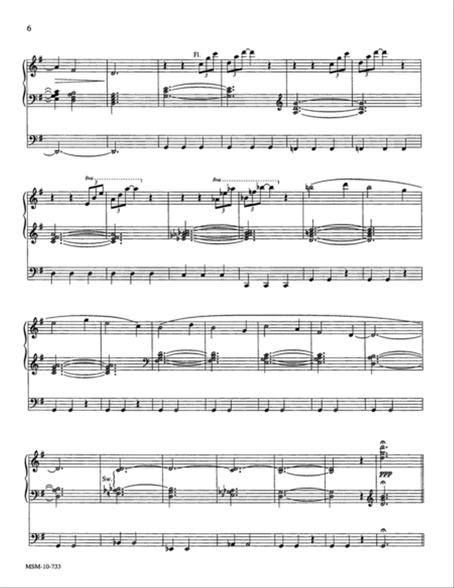 Partita on Westminster Abbey Organ scores gallery preview page 5