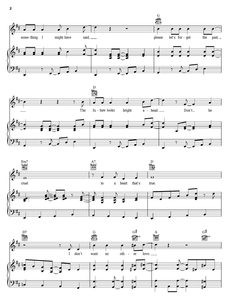 Don't Be Cruel (To A Heart That's True) Acoustic Guitar scores gallery preview page 2
