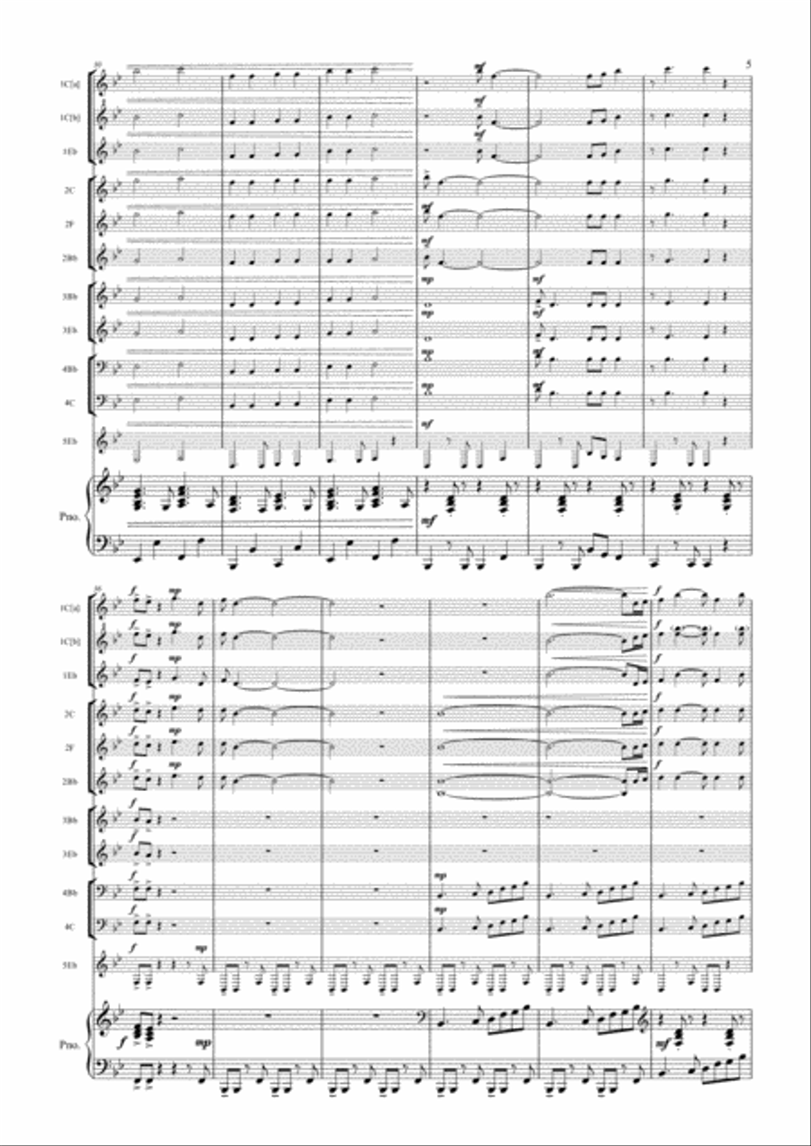 My Girl Large Ensemble scores gallery preview page 5