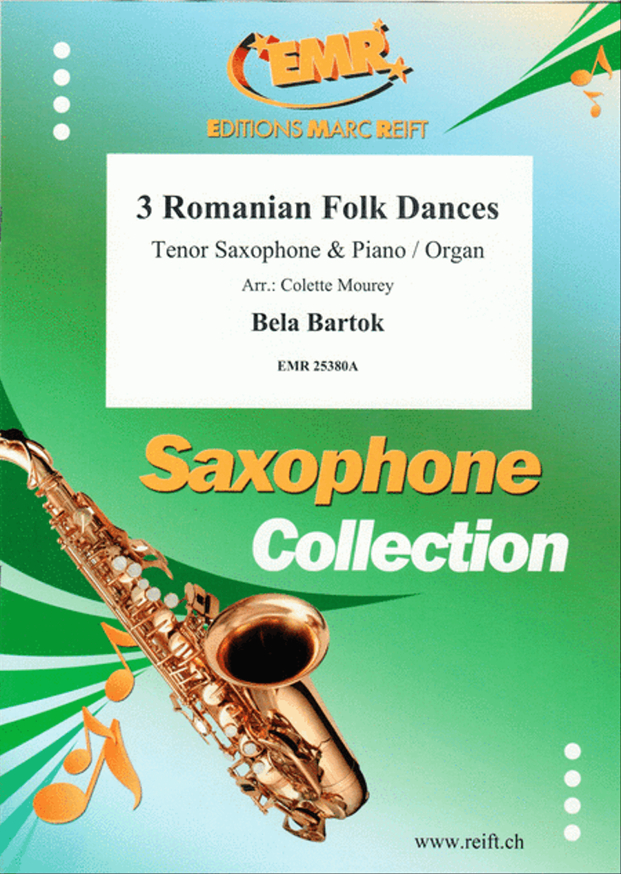 3 Romanian Folk Dances Tenor Saxophone scores gallery preview page 1