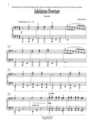 Book cover for Jubilation Overture - Piano Duet (1 Piano, 4 Hands)