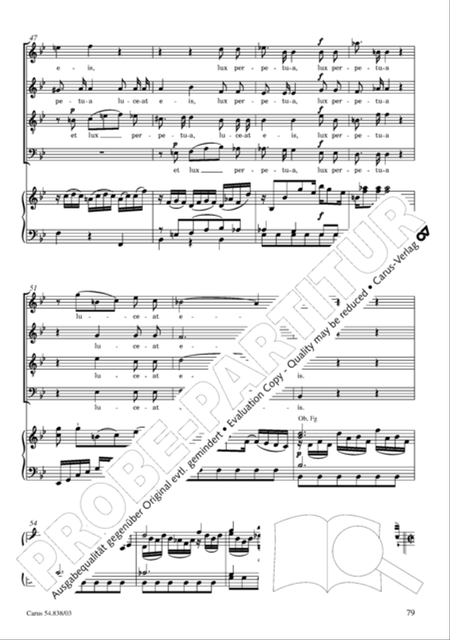 Requiem in B 4-Part scores gallery preview page 84