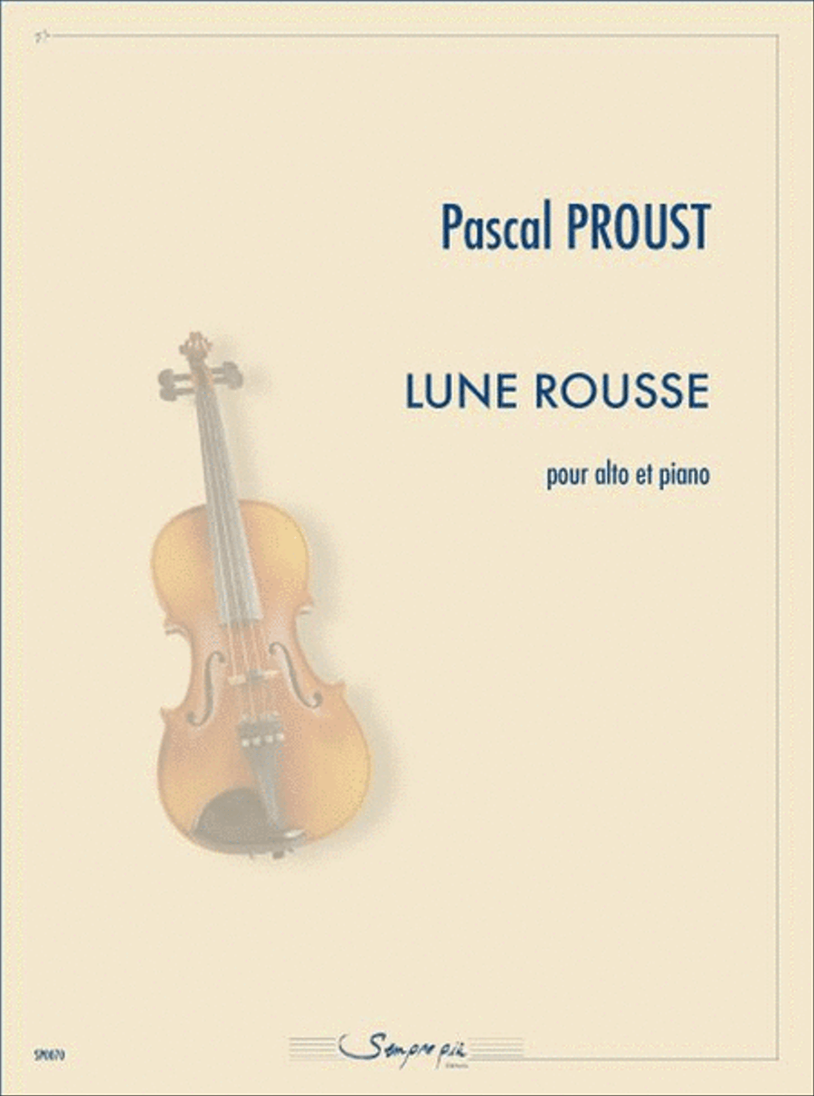 Lune rousse Lune rousse Piano Accompaniment scores gallery preview page 1