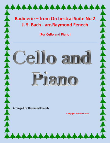 Badinerie - J.S.Bach - for Cello and Piano image number null