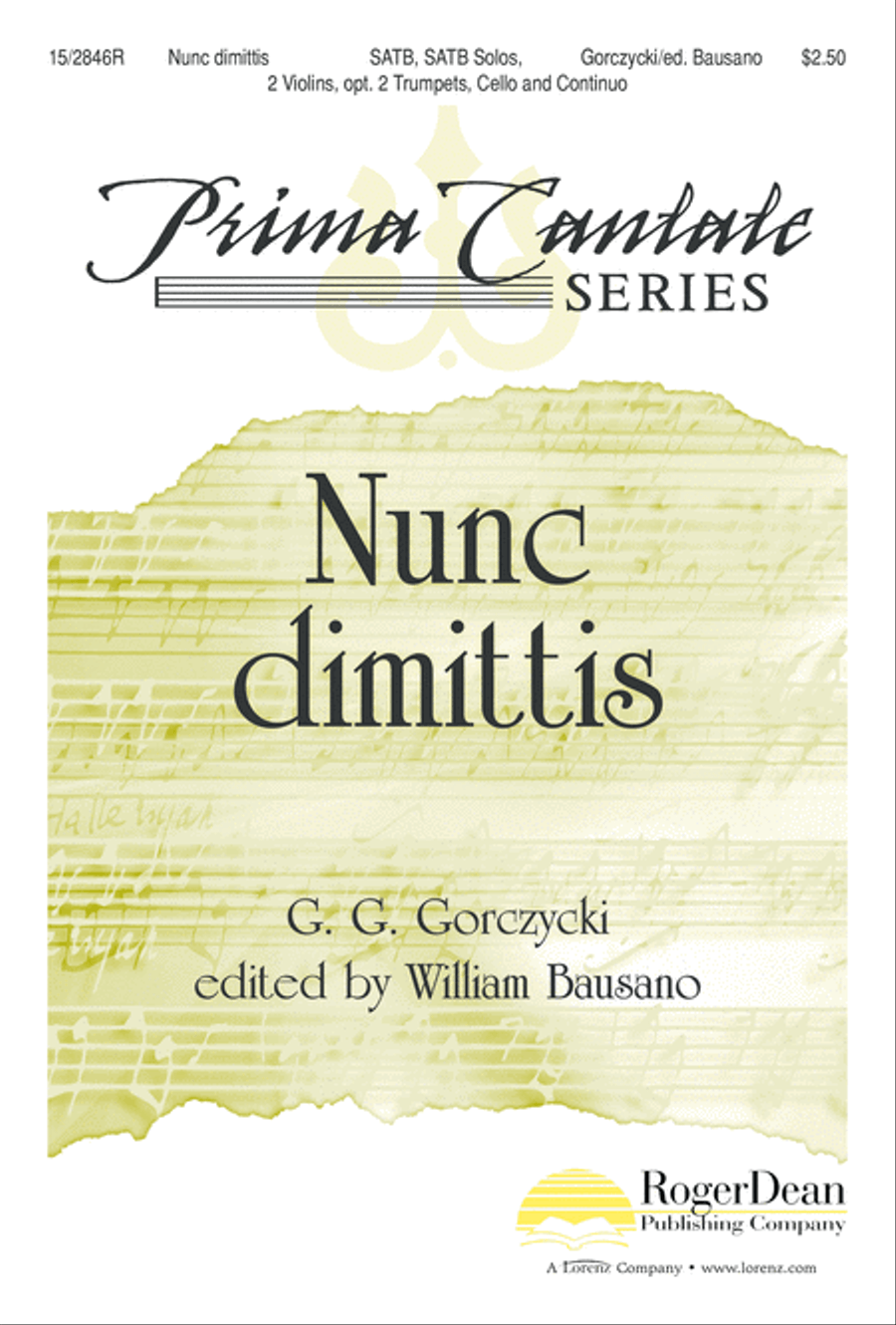 Nunc dimittis 4-Part scores gallery preview page 1