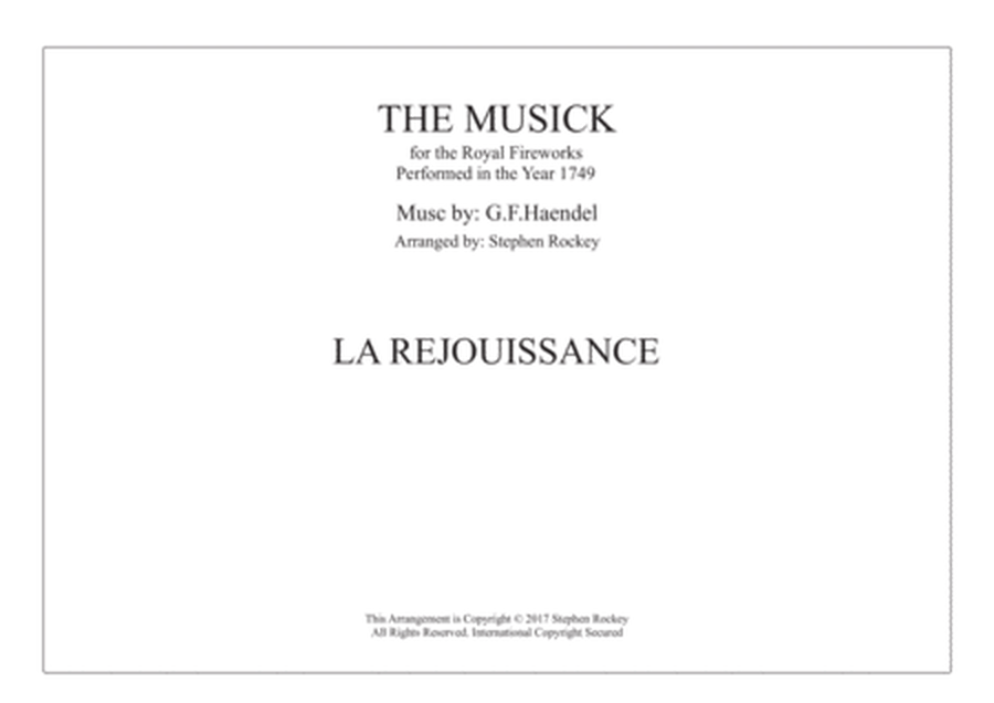 Musick for the Royal Fireworks: La Rejouissance image number null