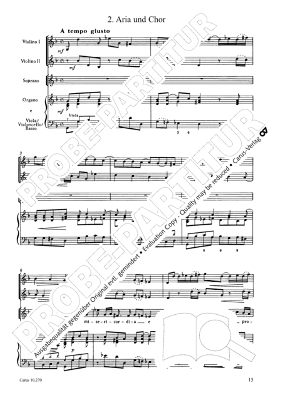Magnificat in B flat major 4-Part scores gallery preview page 16
