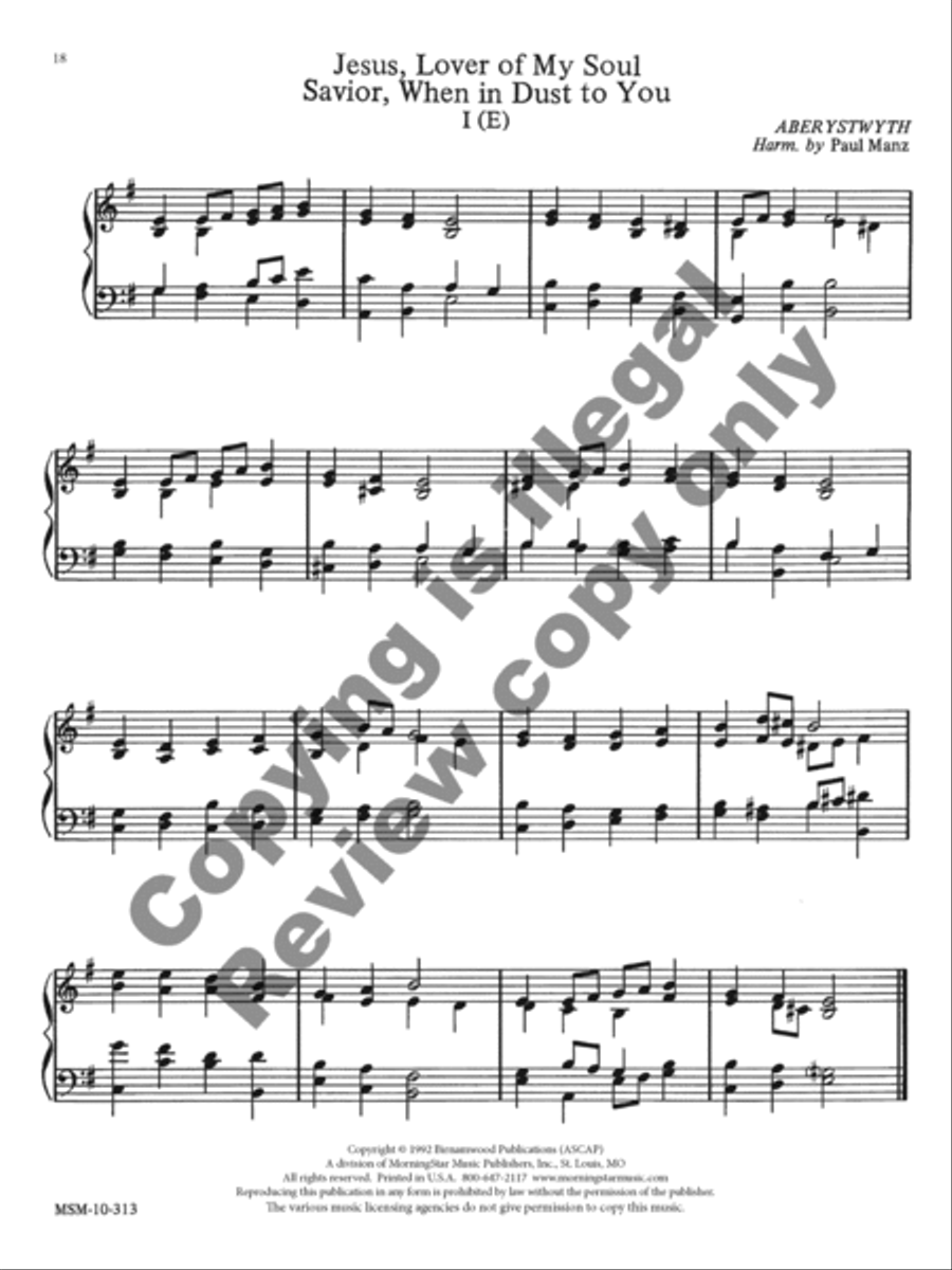 Varied Hymn Accompaniments for Lent Organ scores gallery preview page 11