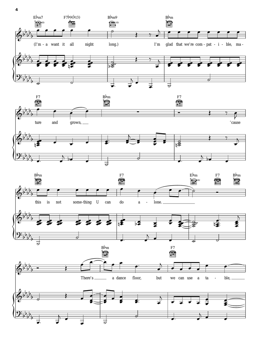 Incense And Candles Piano, Vocal, Guitar scores gallery preview page 4