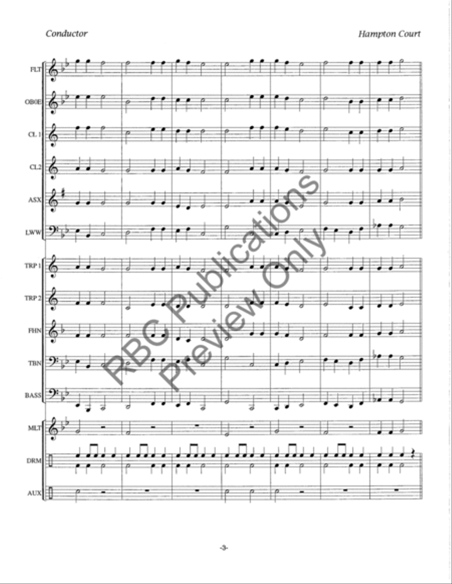 Hampton Court Hampton Court Concert Band scores gallery preview page 6
