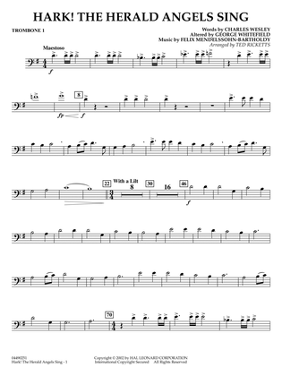 Hark! The Herald Angels Sing (arr. Ted Ricketts) - Trombone 1