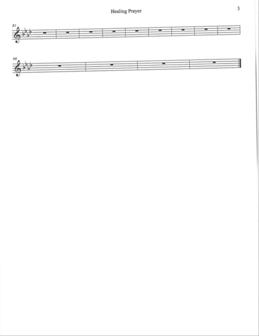 Healing Prayer Small Ensemble scores gallery preview page 3