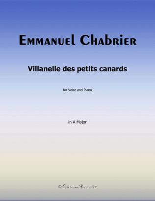 Villanelle des petits canards, by Chabrier, in A Major