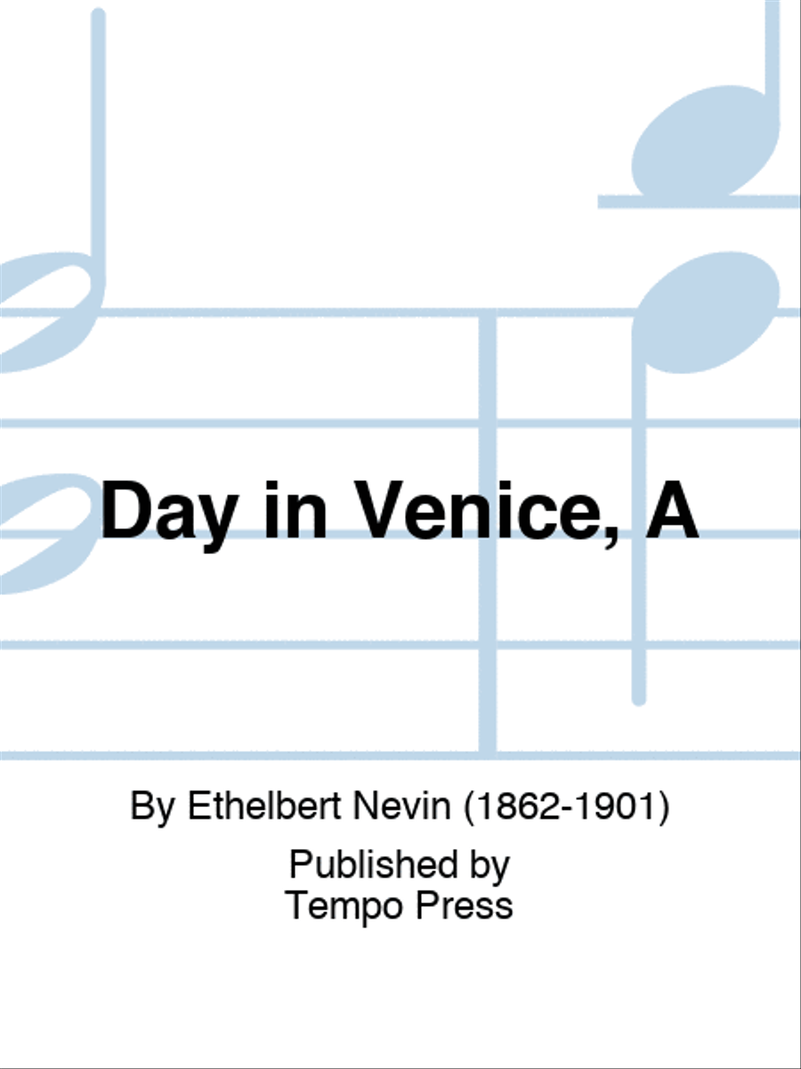 Day in Venice, A Day in Venice, A Set of Parts scores gallery preview page 1