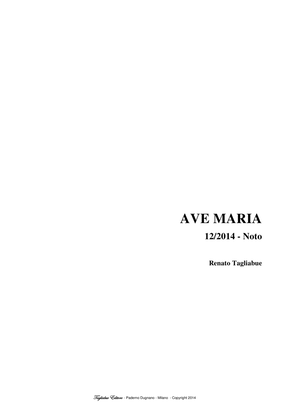 Book cover for AVE MARIA - Tagliabue - 12/2014 - Noto