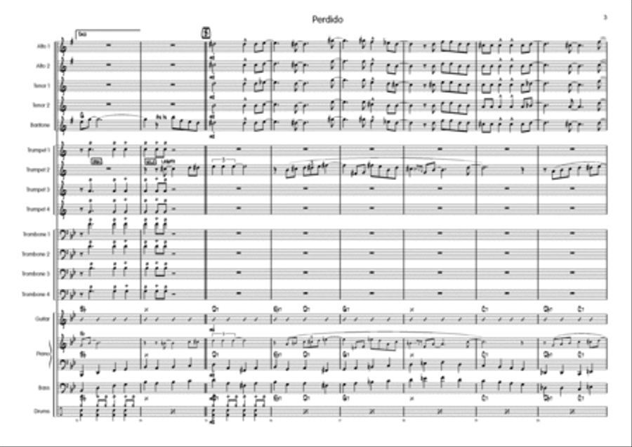 Perdido Perdido Big Band scores gallery preview page 4