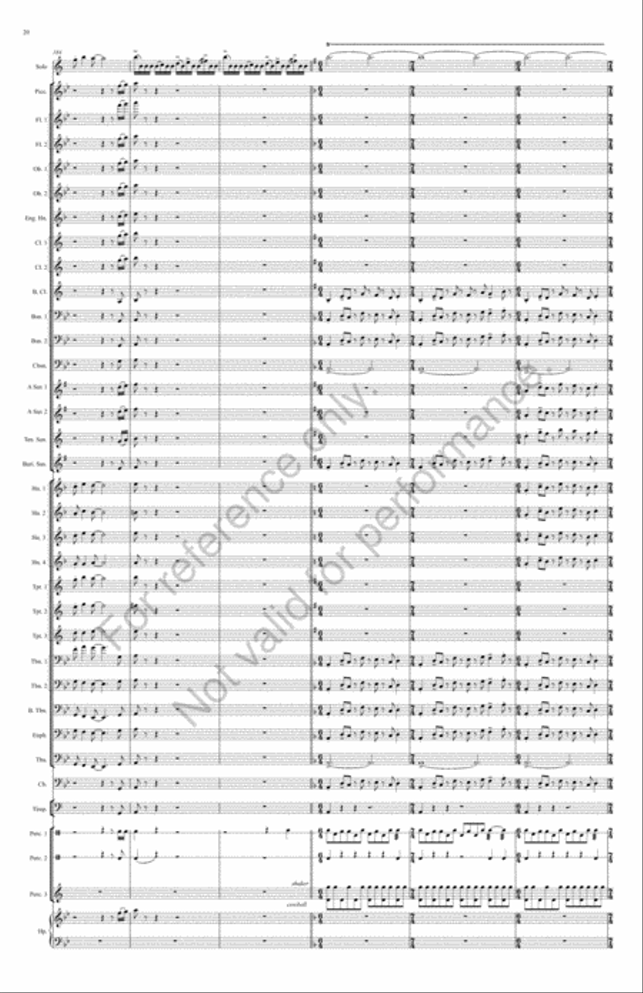 Shenandoah Fantasy Concert Band scores gallery preview page 21