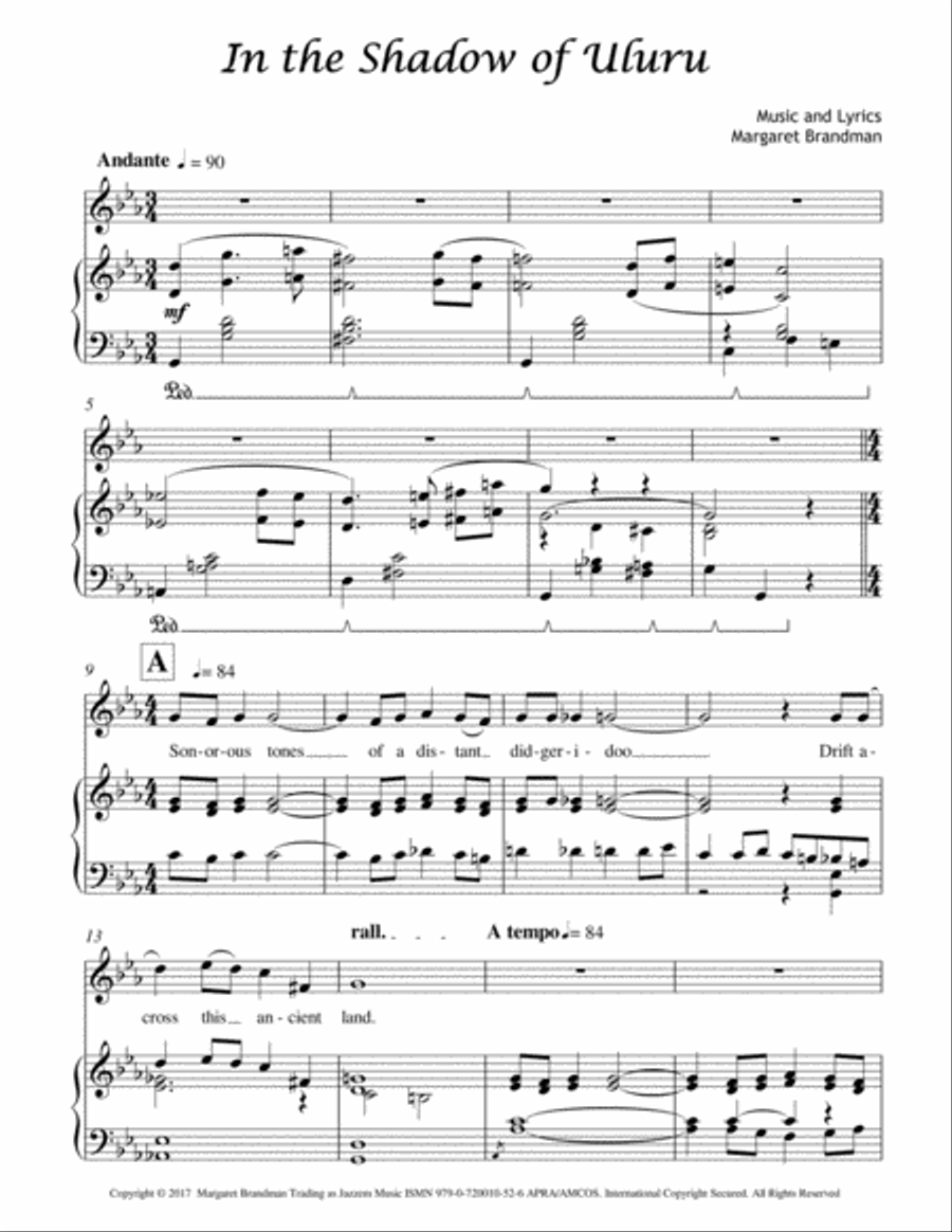 In the Shadow of Uluru Medium Voice scores gallery preview page 2