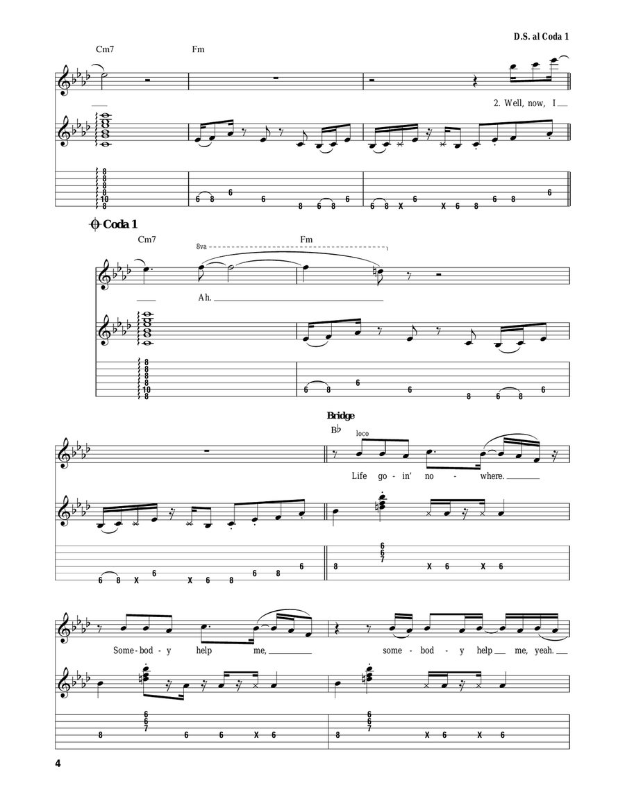 Stayin' Alive Acoustic Guitar scores gallery preview page 4