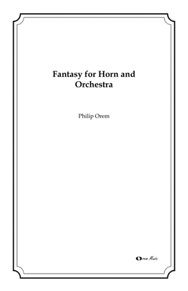 Fantasy for Horn and Orchestra - score and parts