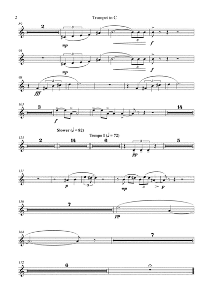 Carson Cooman: Symphony No. 3, “Ave Maris Stella” (2005) for chamber orchestra, C trumpet part