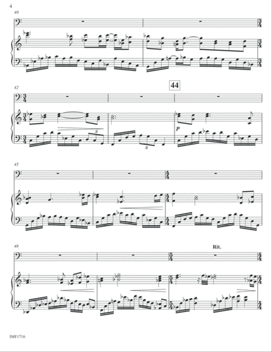 Rhapsody for Tuba and Piano Tuba scores gallery preview page 6