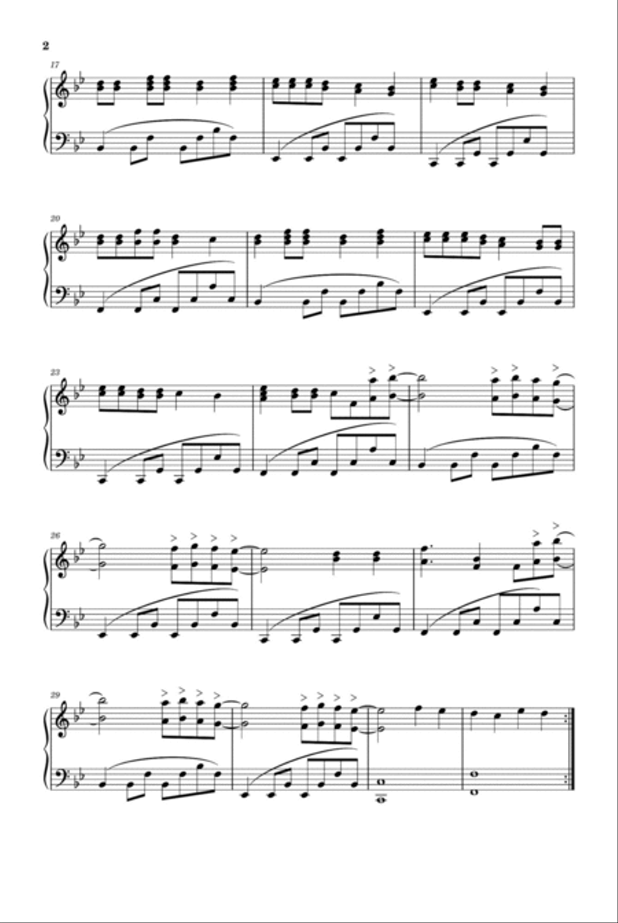 Somewhere In Brooklyn Piano Solo scores gallery preview page 2
