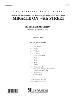 Book cover for Miracle On 34th Street - Full Score
